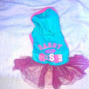 Cat tutu dress with hoodie